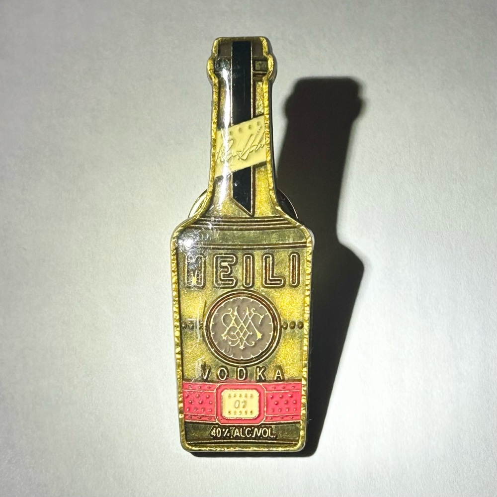 Meili Vodka Pin Rare Jason Momoa Aquaman Vodka Pin Promo